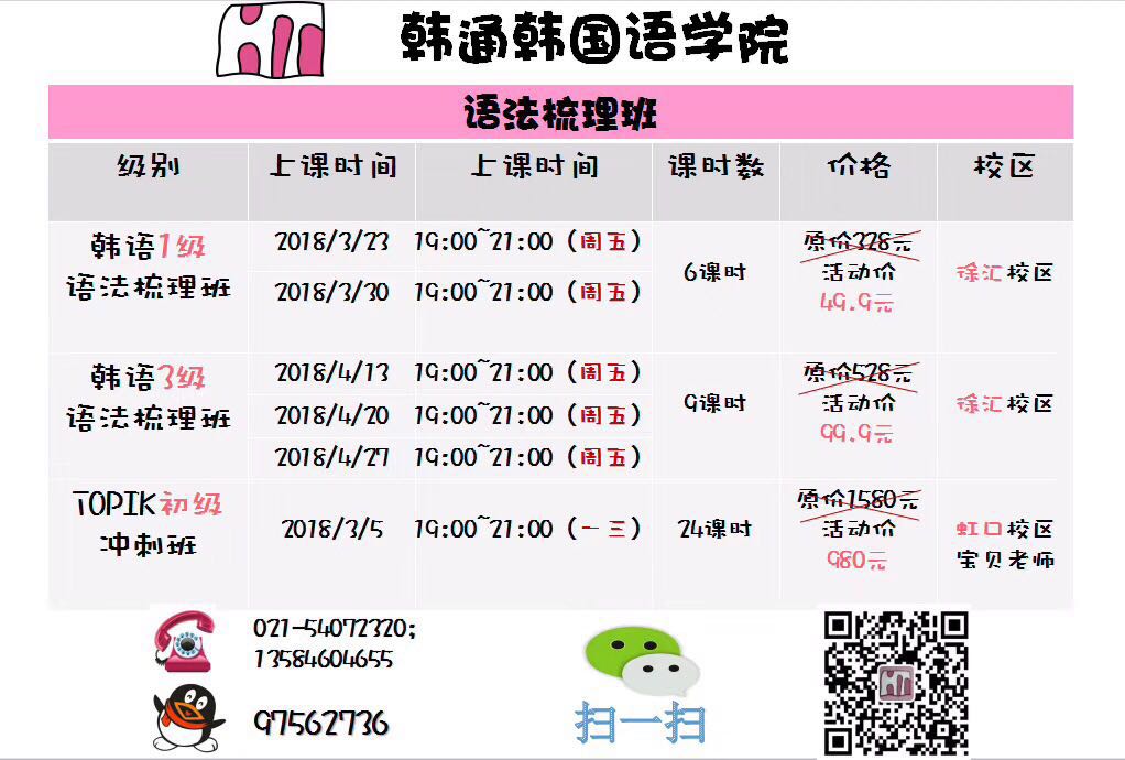 韩语3级语法梳理课